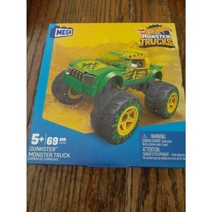 New Hot Wheels Monster Truck Mega Mattel Gunkster  Building Block Sets Kit NWT